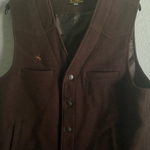 WYOMING TRADERS WOOL TEXAS CONCEALED CARRY WESTERN RUGGED DURABLE SECURE VEST M - Picture 7 of 14